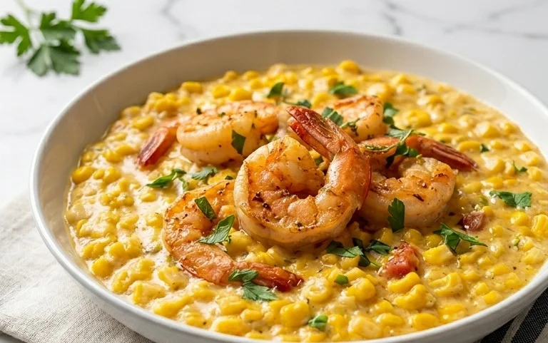 Shrimp and Creamed Corn (30 Minutes, One-Pan)