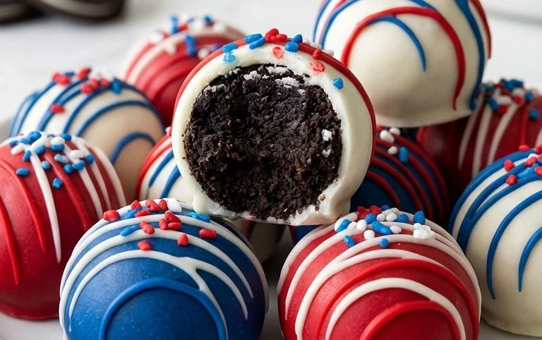 Patriotic Oreo Balls