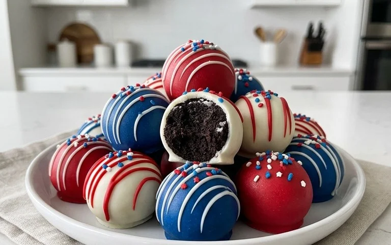Patriotic Oreo Balls