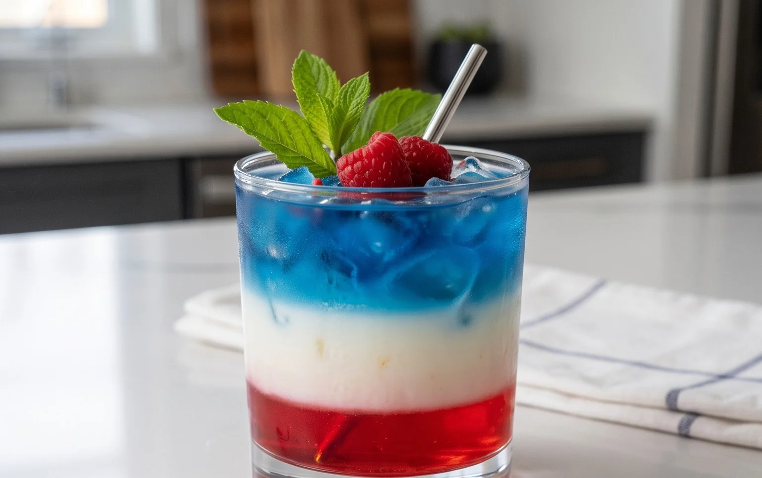 July 4th Layered Drinks Recipe