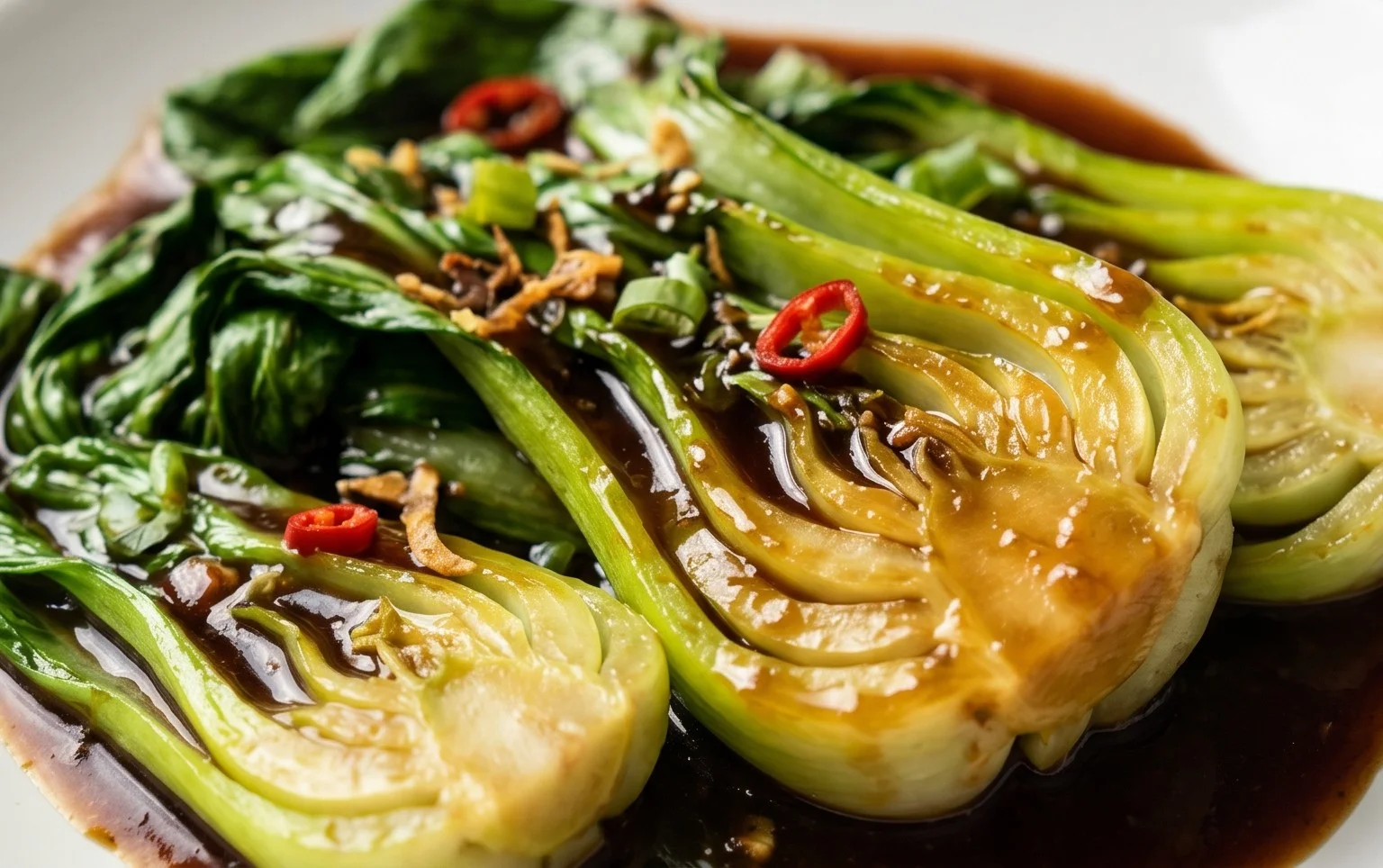 Bok Choy with Oyster Sauce