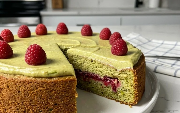 Pistachio Raspberry Cake