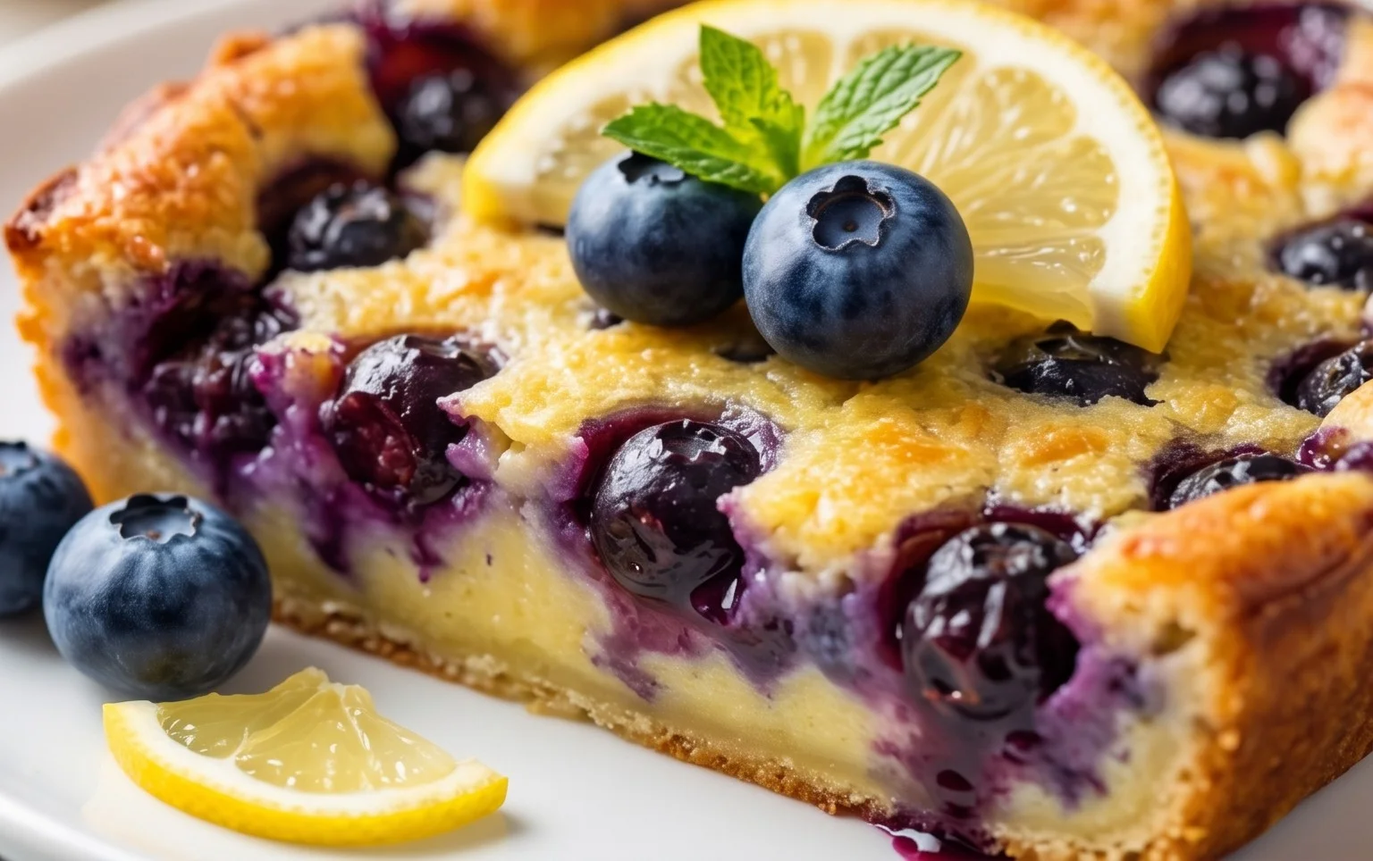 Lemon Blueberry Clafoutis