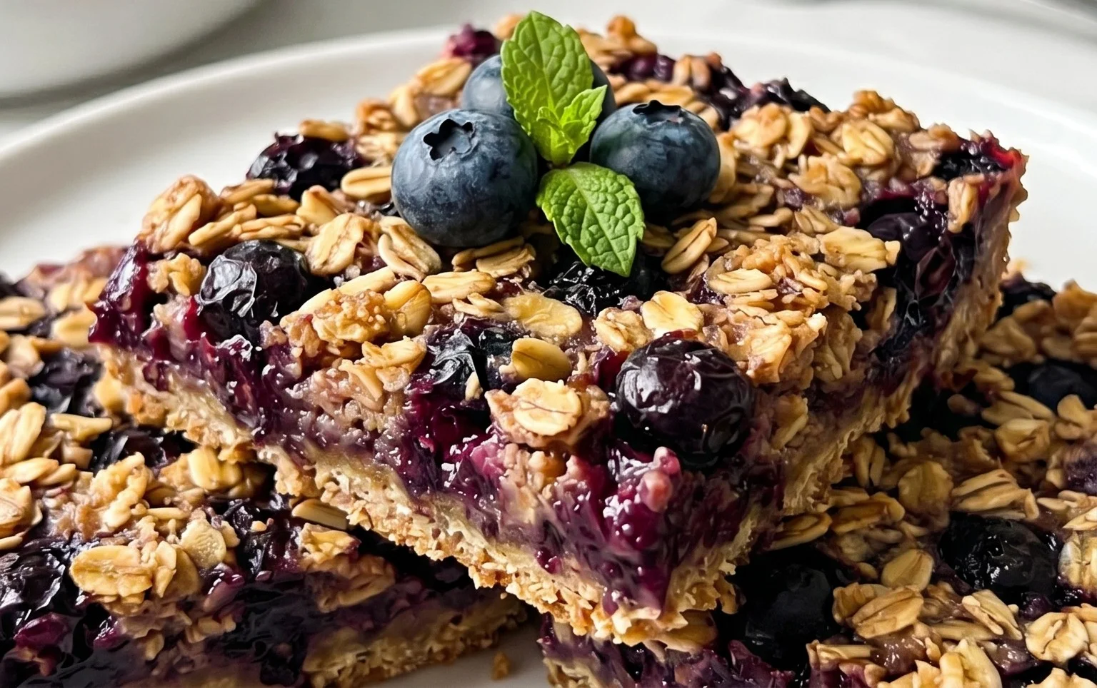 Blueberry Oatmeal Bars