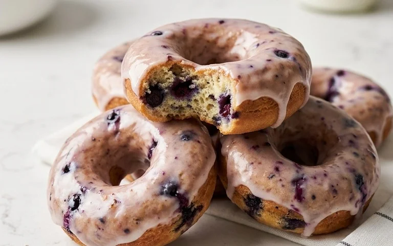 Wild Blueberry Cake Donuts