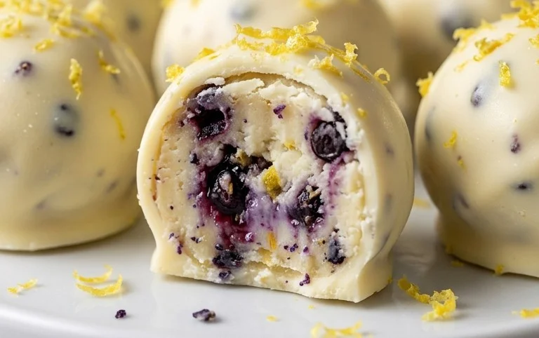 LEMON BLUEBERRY TRUFFLES 