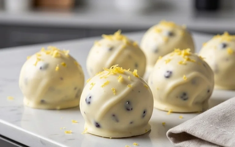 LEMON BLUEBERRY TRUFFLES