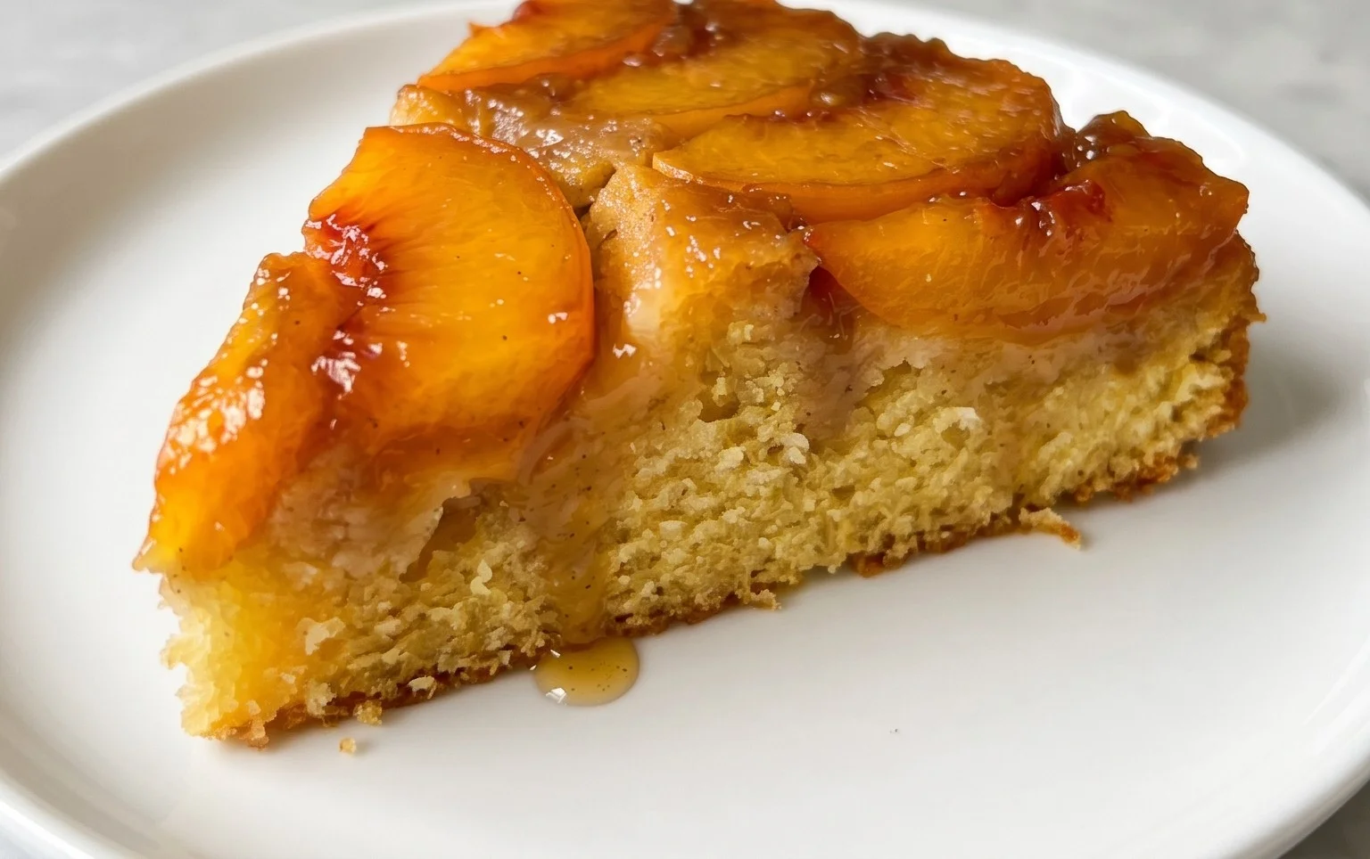 Peach Upside-Down Cake Recipe