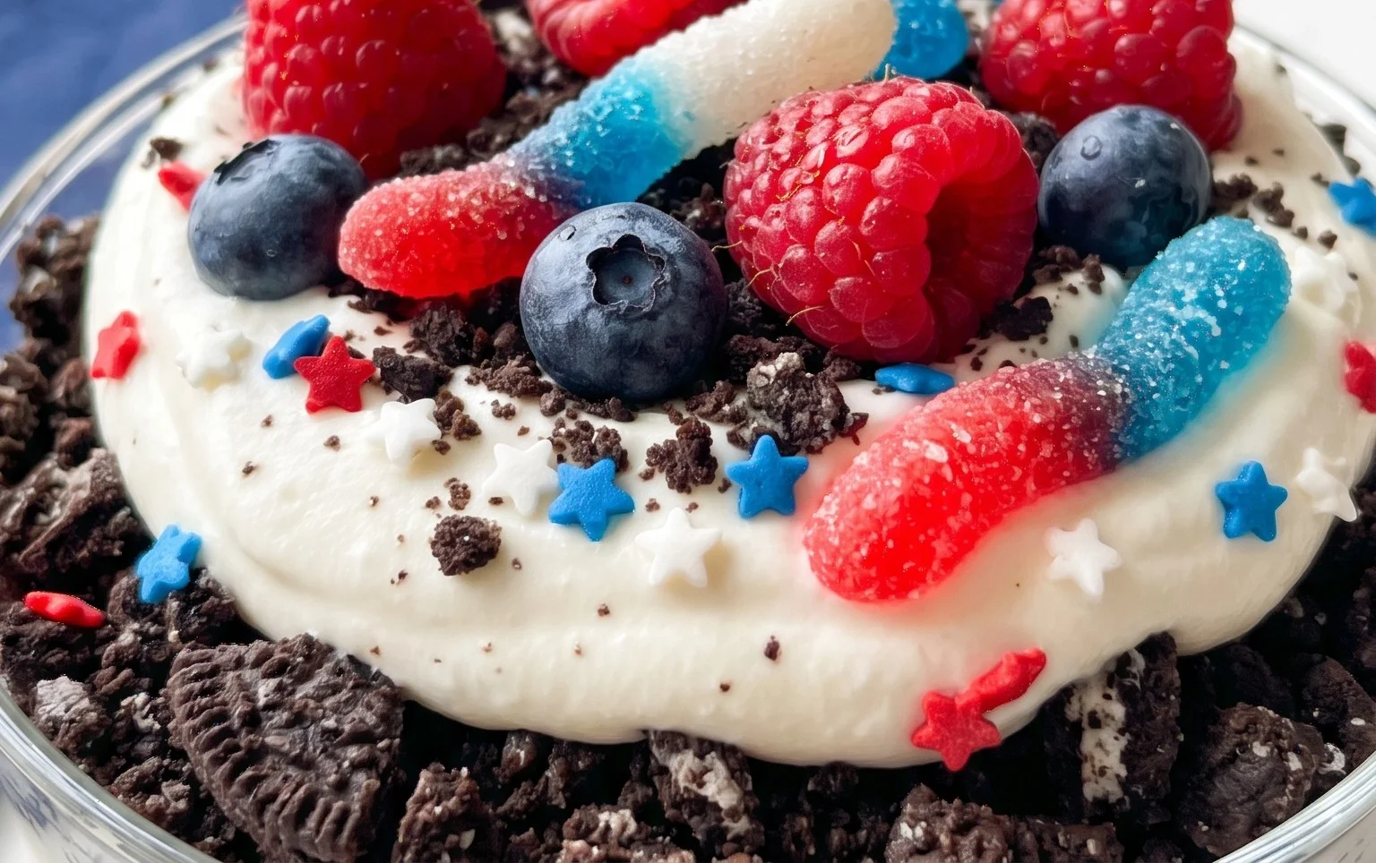 Red, White and Blue Dirt Cups