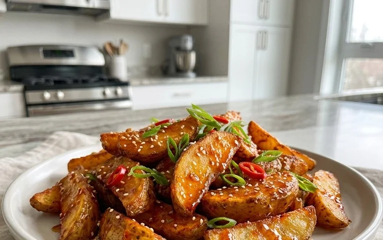Crispy Honey Chilli Potatoes