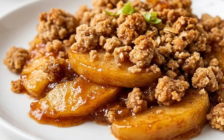 Healthy Breakfast Apple Crum extractble