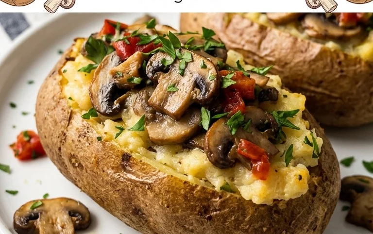 The Ultimate Stuffed Baked Potatoes with Mushrooms