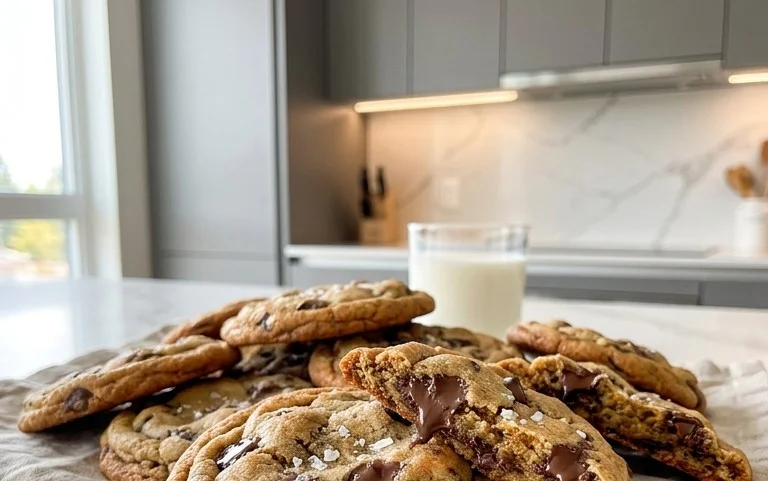 Crispy and Chewy Chocolate Chip Cookies