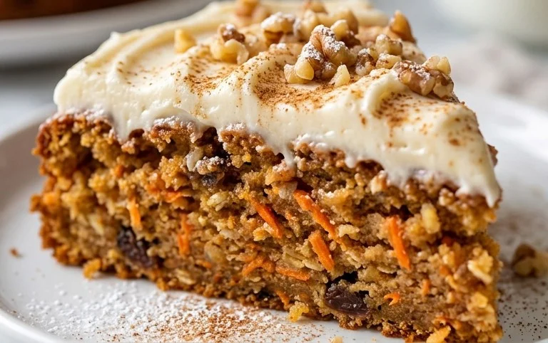 Easy Flourless Oatmeal Carrot Cake Recipe