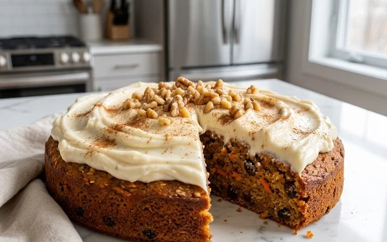 Easy Flourless Oatmeal Carrot Cake Recipe