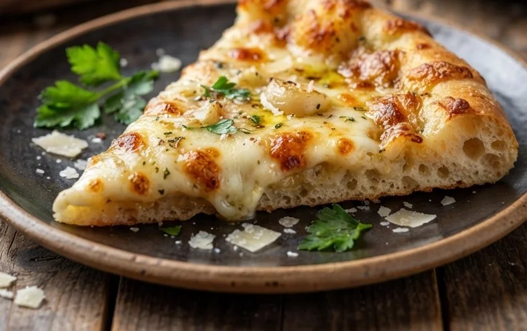 buttery garlic pizza