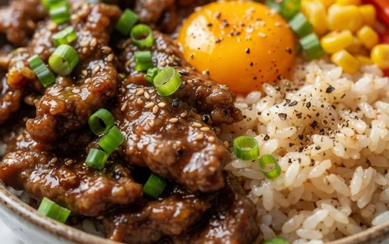 Beef Pepper Rice Bowl is a delicious meal option.