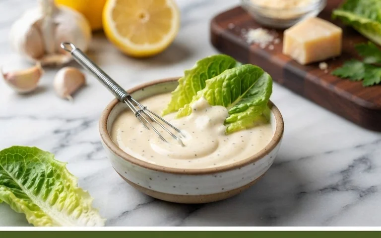 Caesar Salad Dressing (Classic, Creamy & 5 Minutes) 🥗