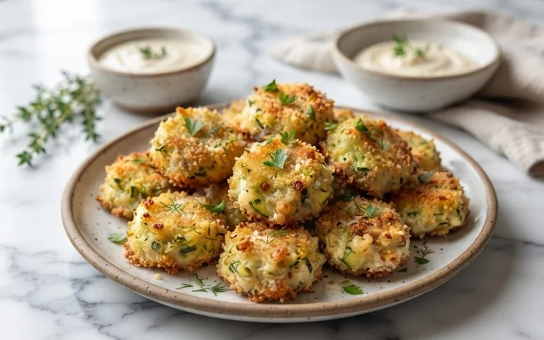 Zucchini Garlic Bites