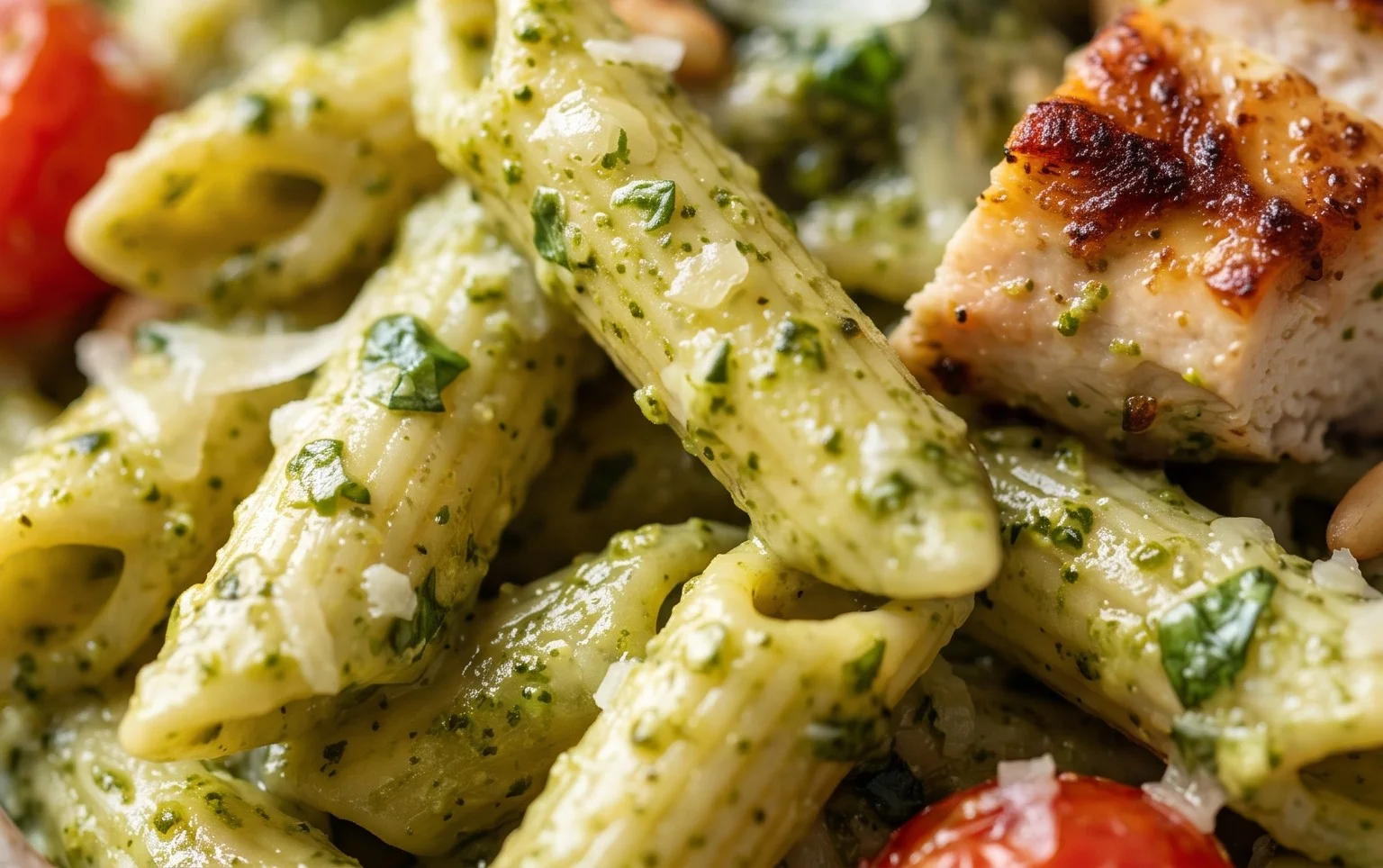 Creamy Chicken Pesto Pasta
