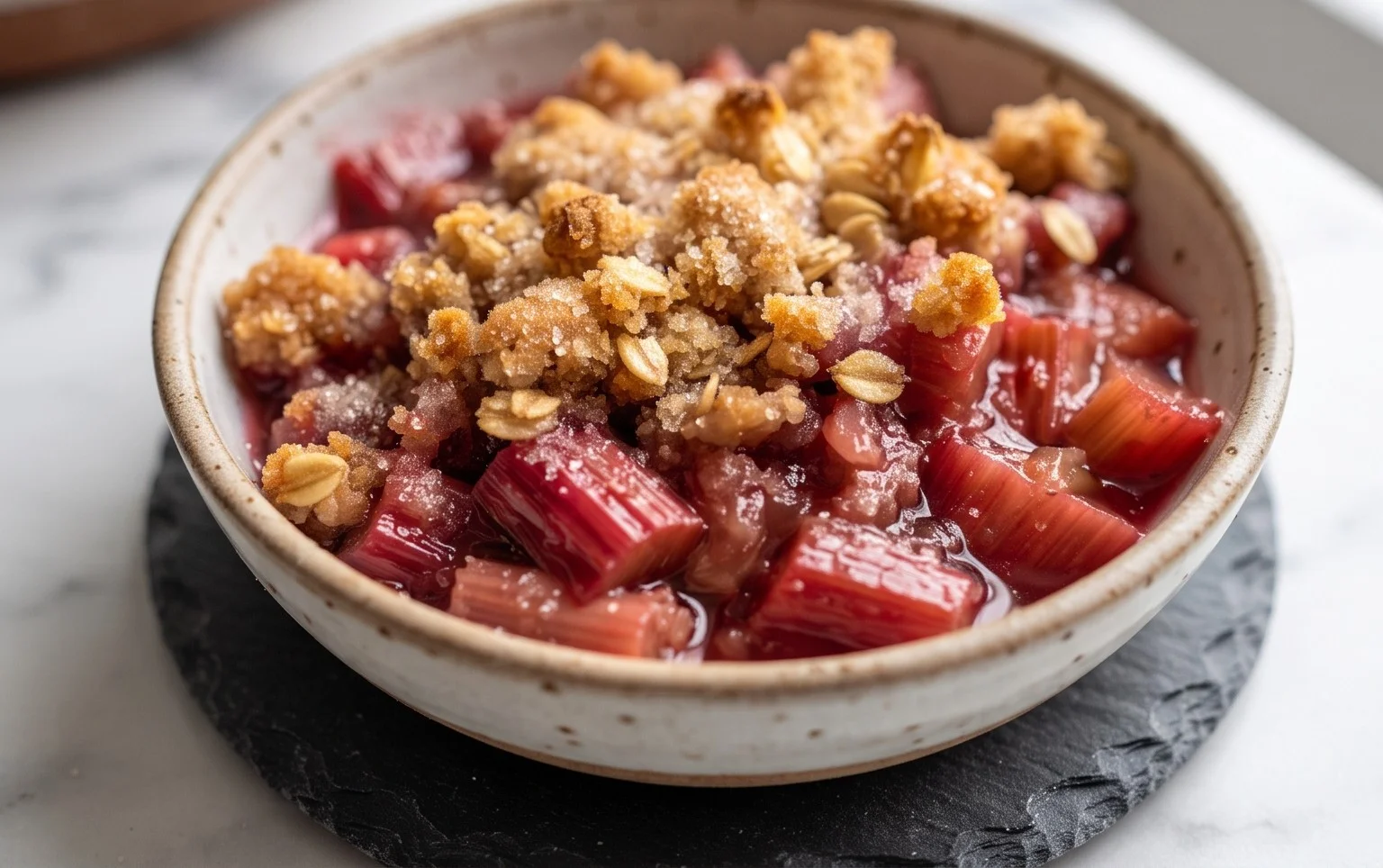 Easy Rhubarb Crisp