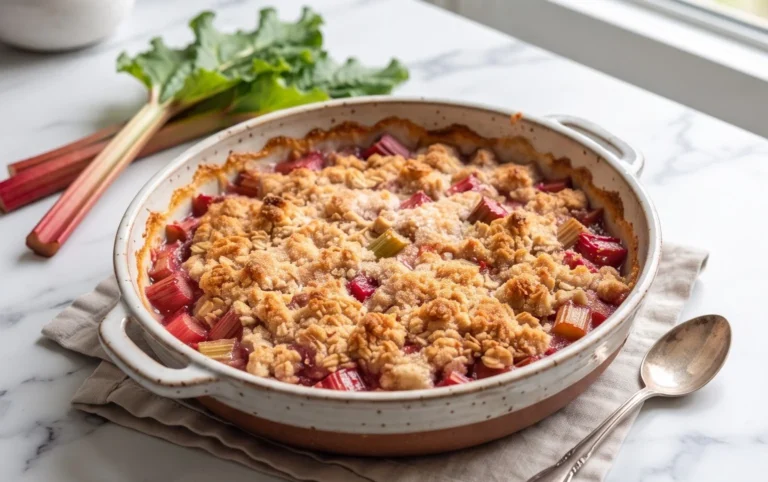 Easy Rhubarb Crisp