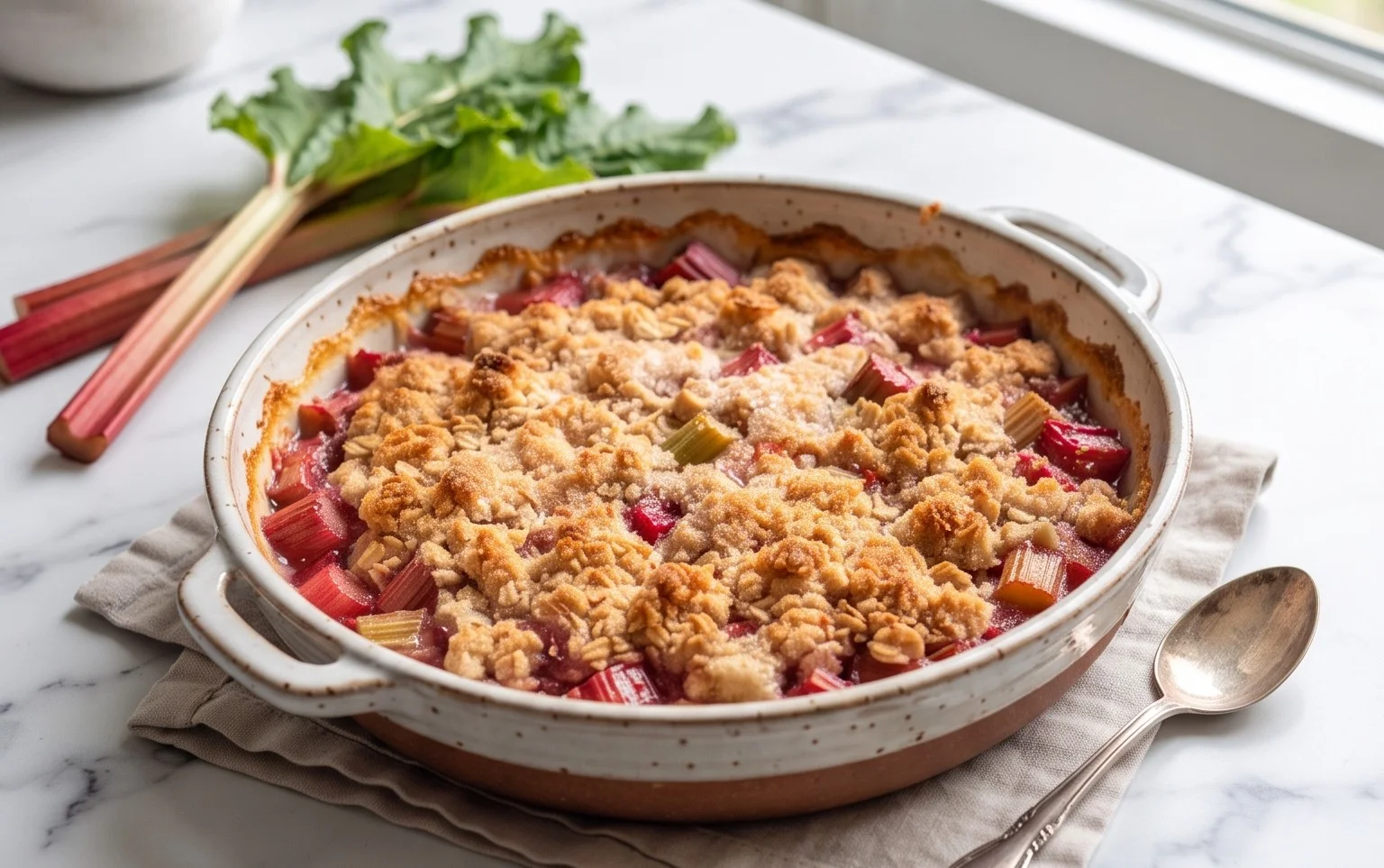 Easy Rhubarb Crisp