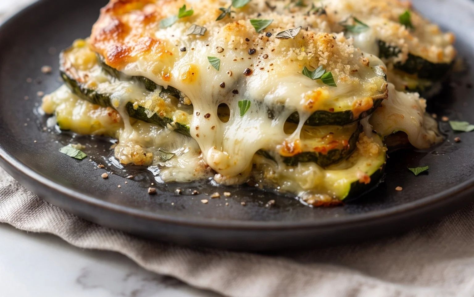 Baked Zucchini and Cheese