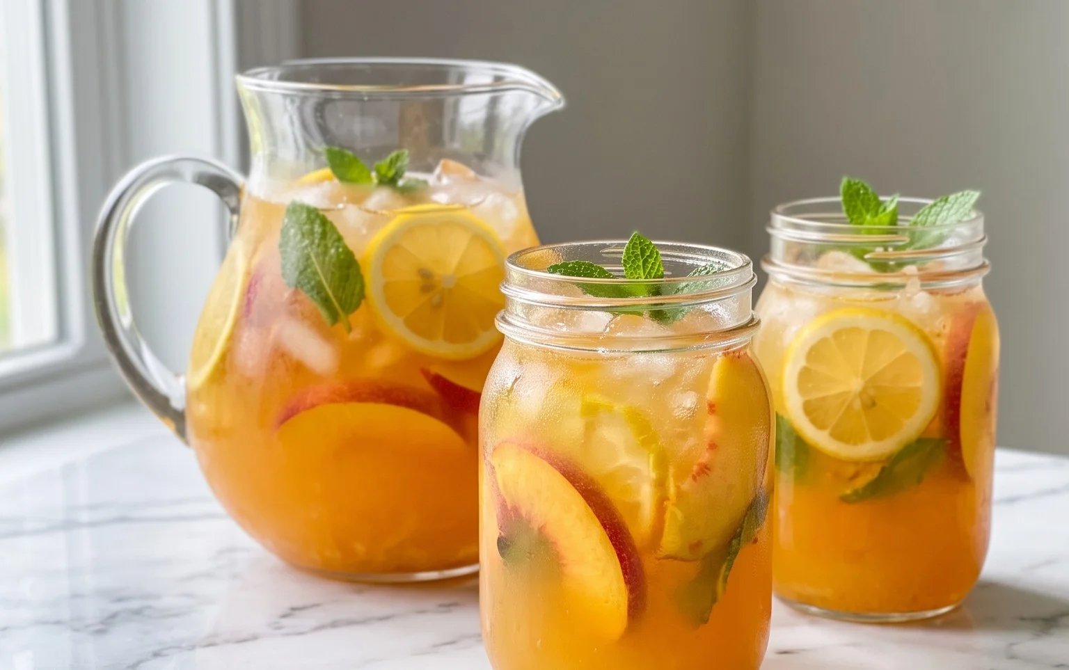 Refreshing Peach Lemonade