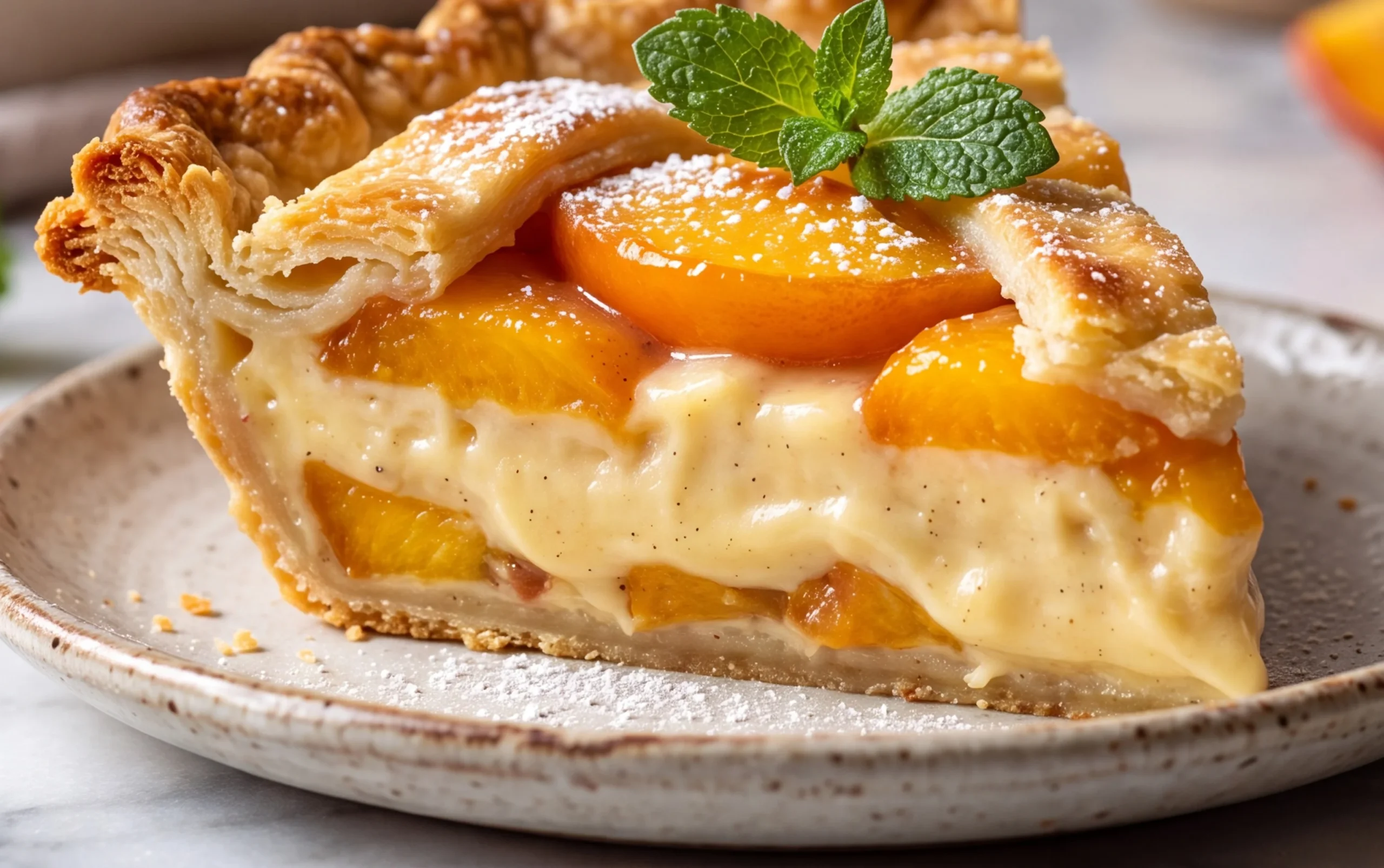 Peaches and Cream Pie