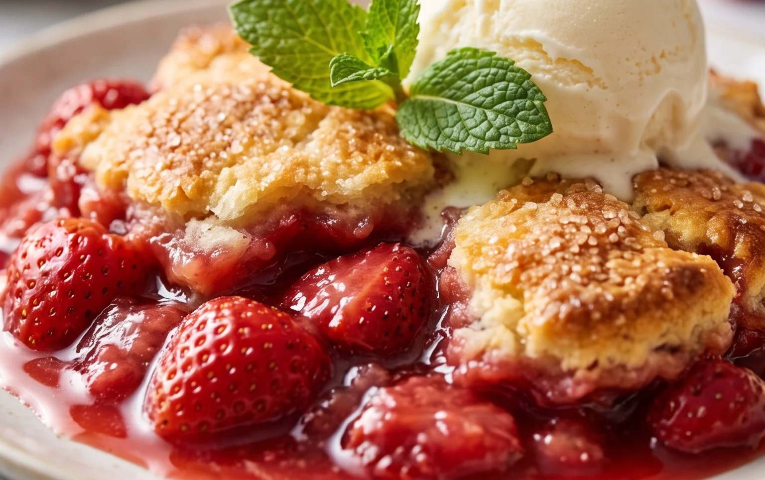 Strawberry Cobbler