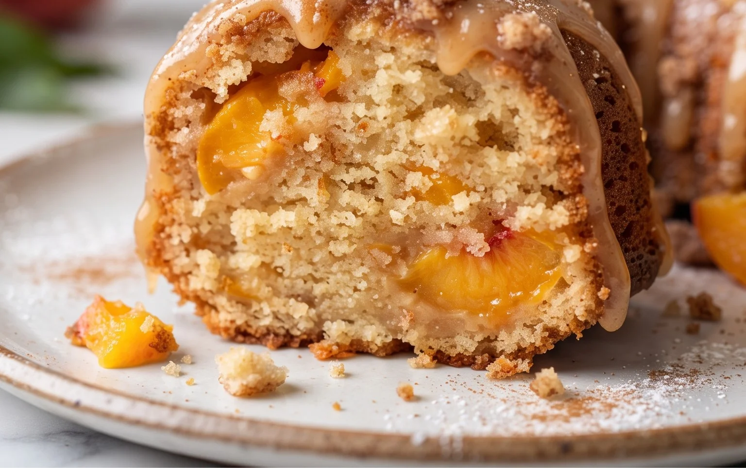 Peach Cobbler Pound Cake
