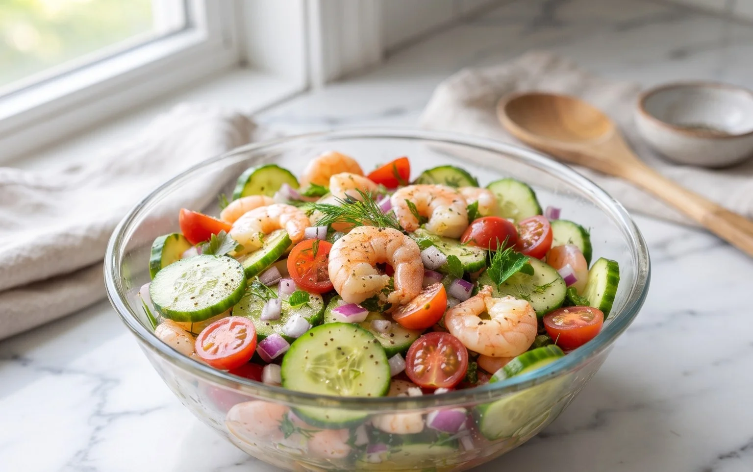 Cucumber Shrimp Salad