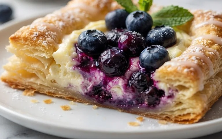 Blueberry Cream Cheese Puff Pastry