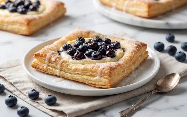 Blueberry Cream Cheese Puff Pastry