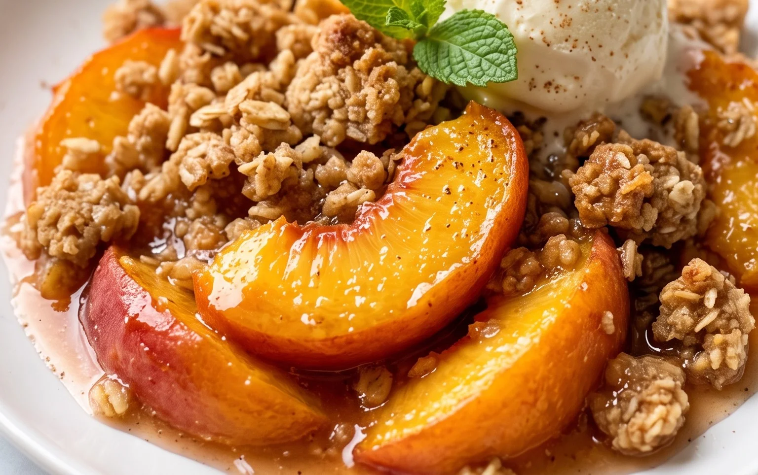 Fresh Peach Crisp Recipe