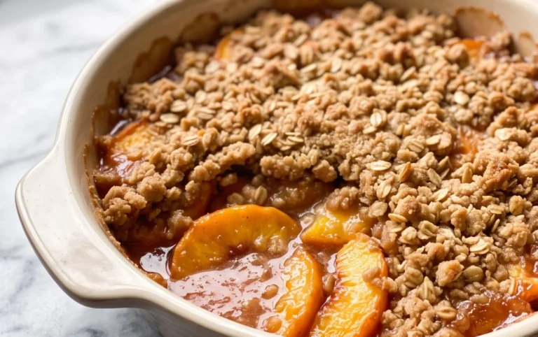 Fresh Peach Crisp Recipe