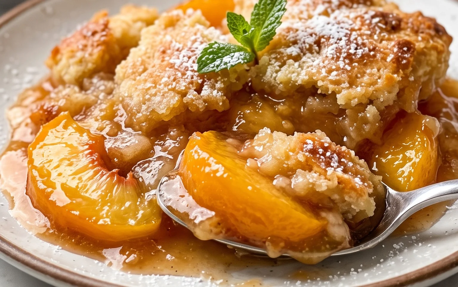 The Easiest Southern Peach Cobbler