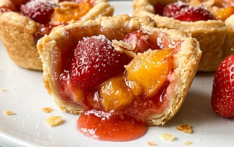 Strawberry Peach Pie Bites