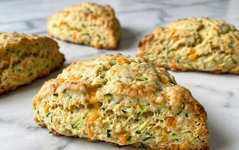 Zucchini Cheddar Scones