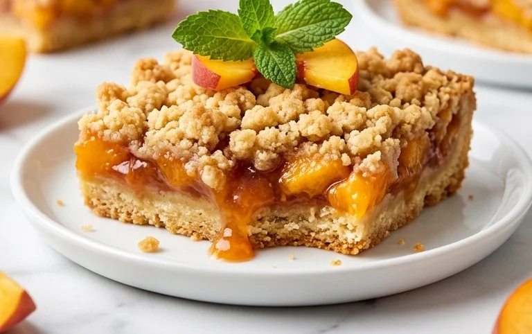 Fresh Peach Crum extractb Bars