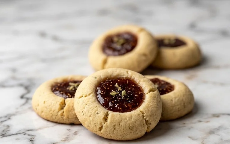 Cardamom Fig Thumbprint Cookies