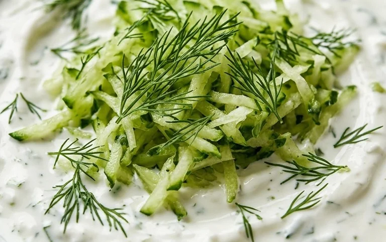 Cucumber Dip with Sour Cream and Dill