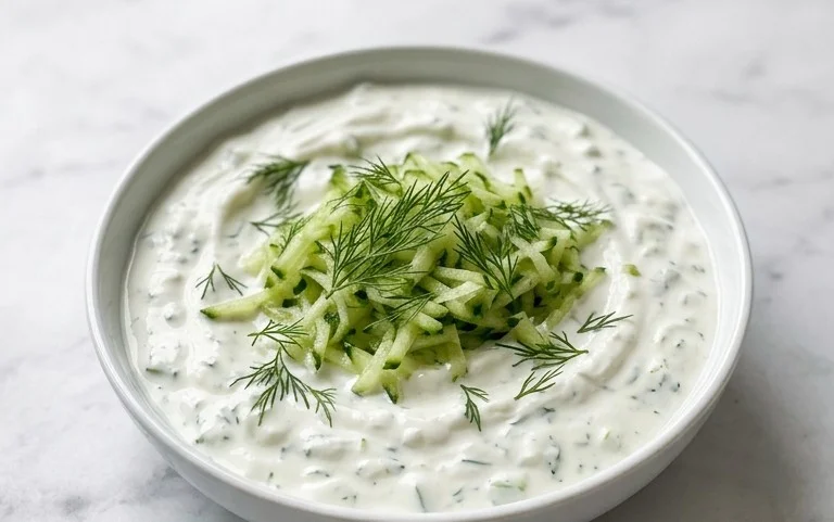 Cucumber Dip with Sour Cream and Dill
