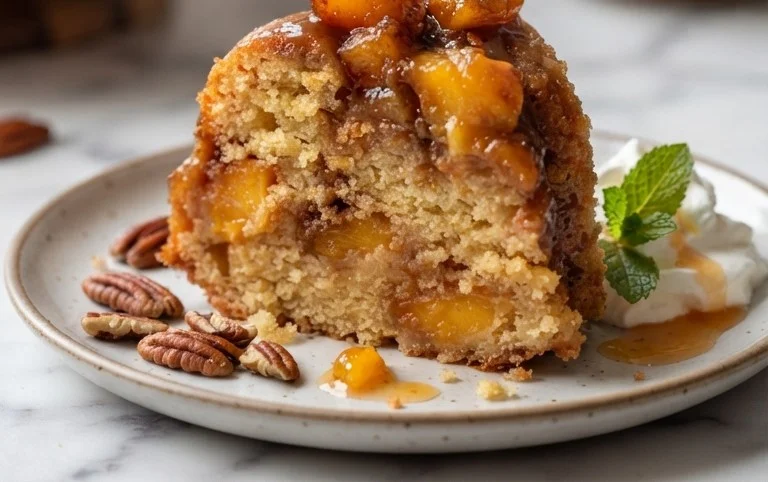 Brown Sugar Peach Cake