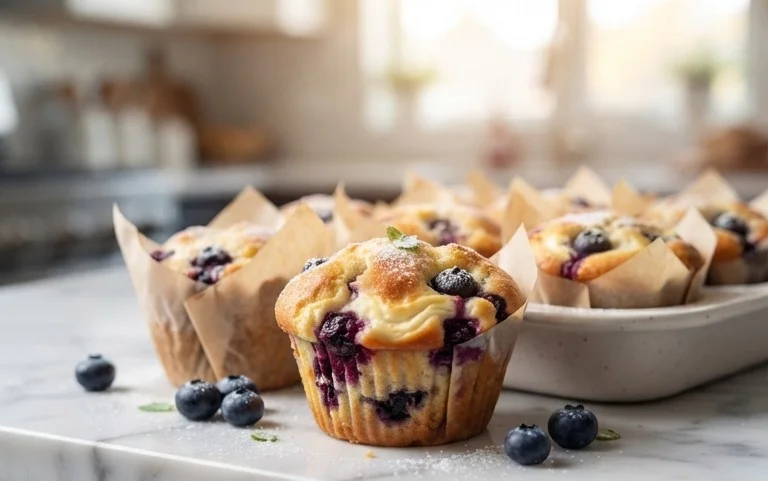 Berry Cream Cheese Muffins