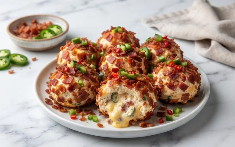 Beef Bacon Jalapeño Popper Cheese Balls