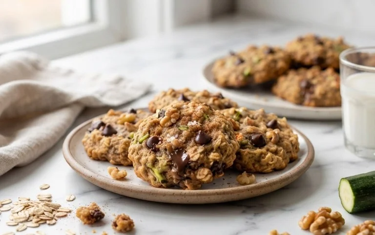 Healthy Zucchini Oatmeal Cookies