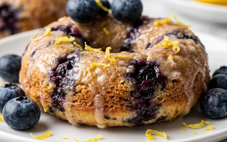 Blueberry Cake Donuts