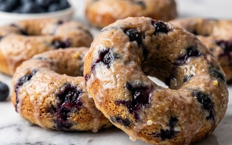 Blueberry Cake Donuts